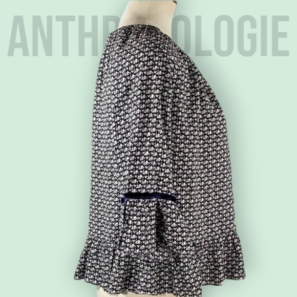 Anthropoligie THML Fluted Sleeve Top - Picture 2 of 8